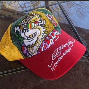 Ed Hardy Gorilla Snapback Trucker Hat D